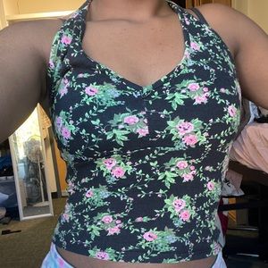 Flowery crop top